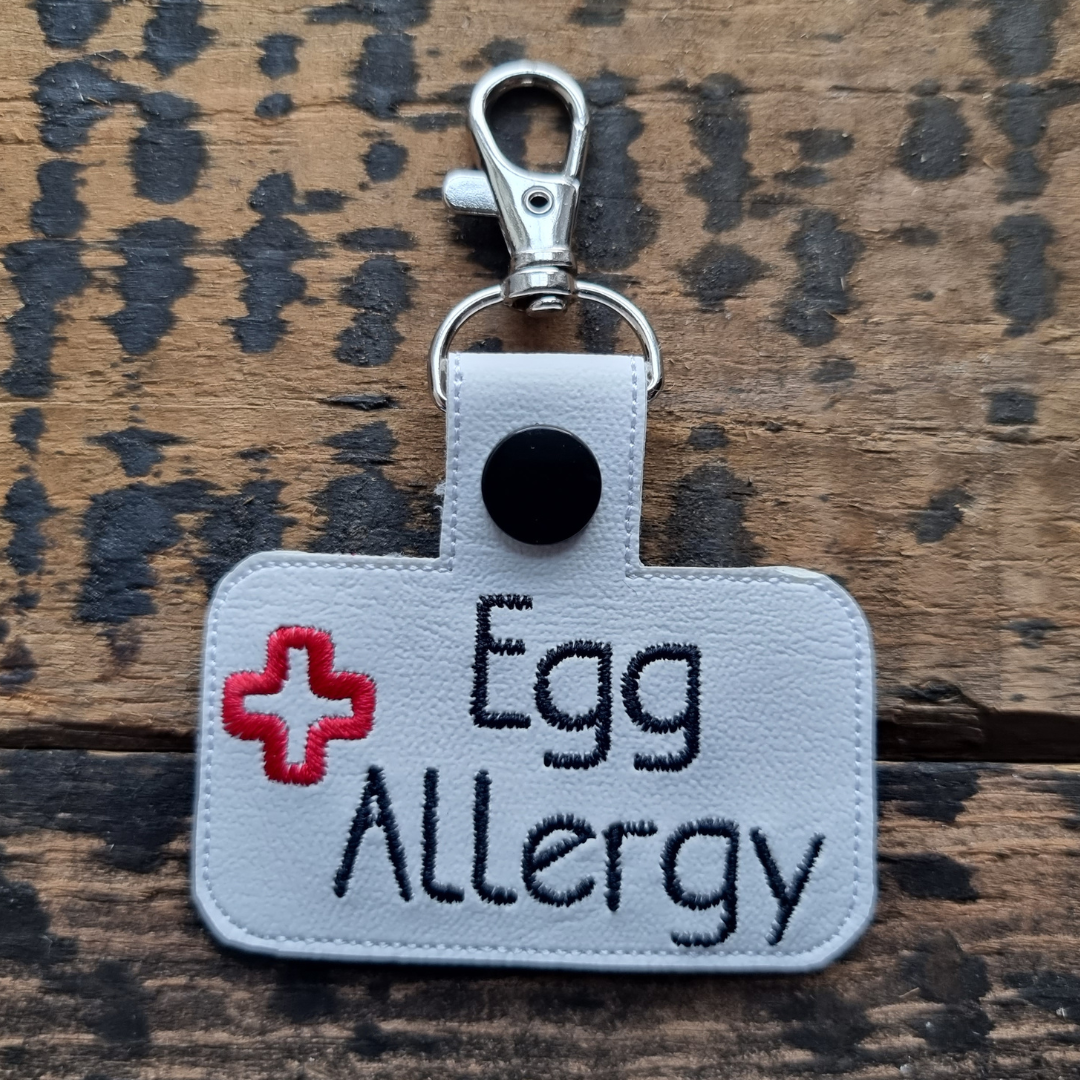 Egg Allergy | Medical Alert Embroidered Keychain