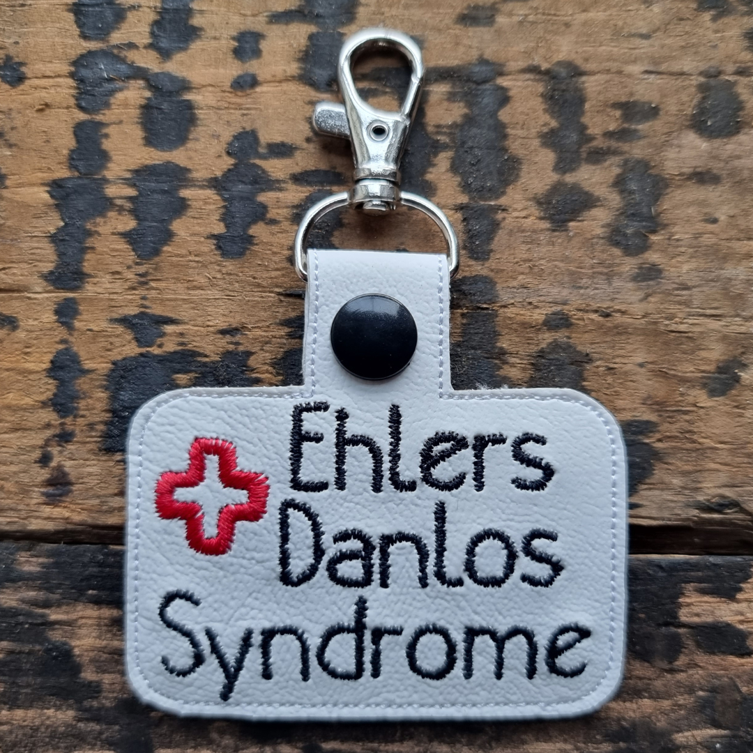 Ehlers Danlos Syndrome | Medical Alert Embroidered Keychain