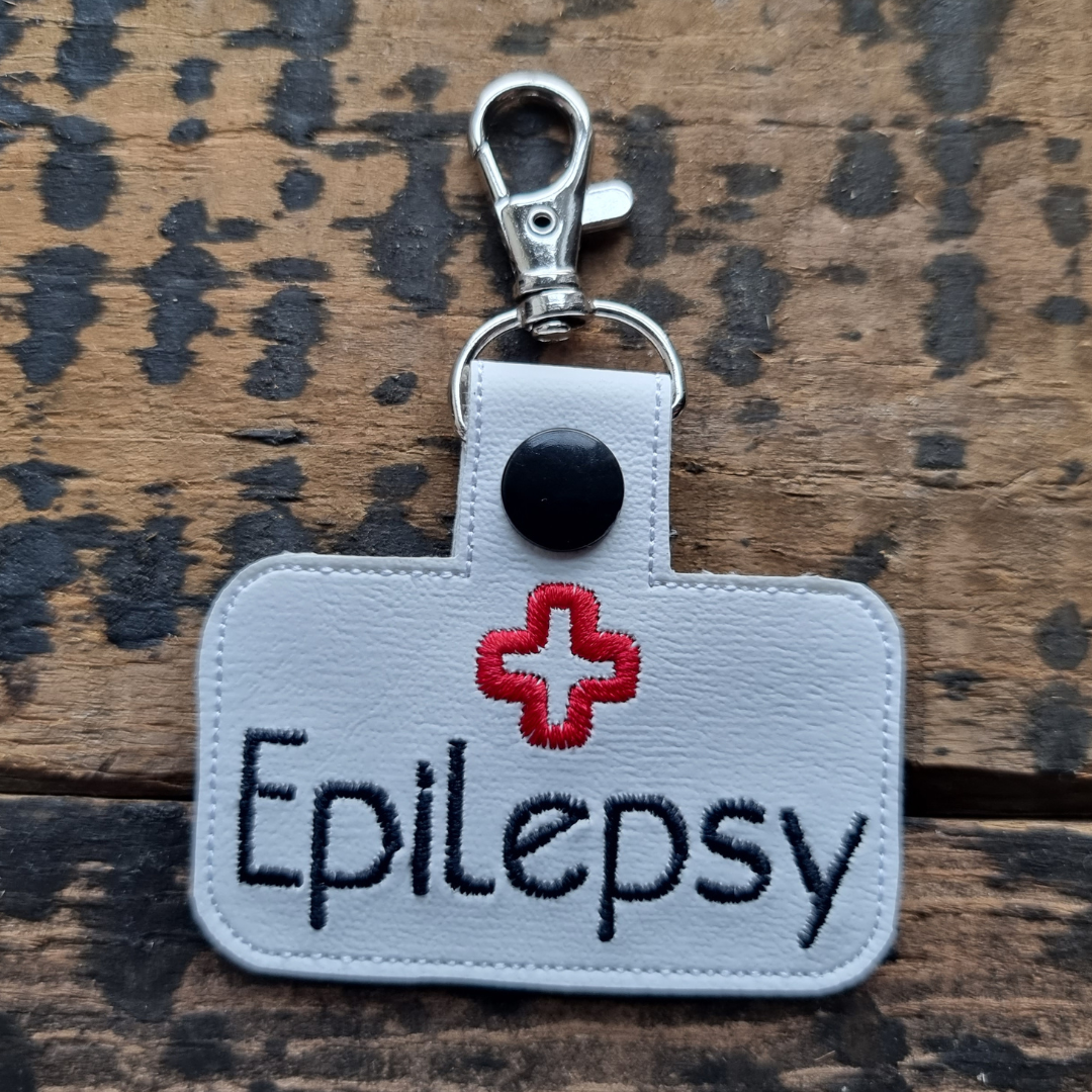 Epilepsy | Medical Alert Embroidered Keychain