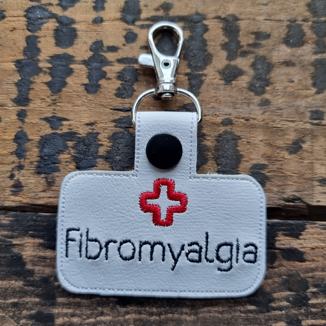 Fibromyalgia | Medical Alert Embroidered Keychain