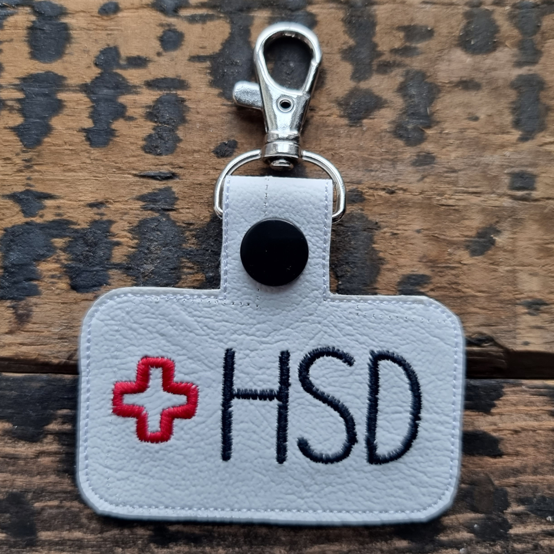 HSD | Medical Alert Embroidered Keychain