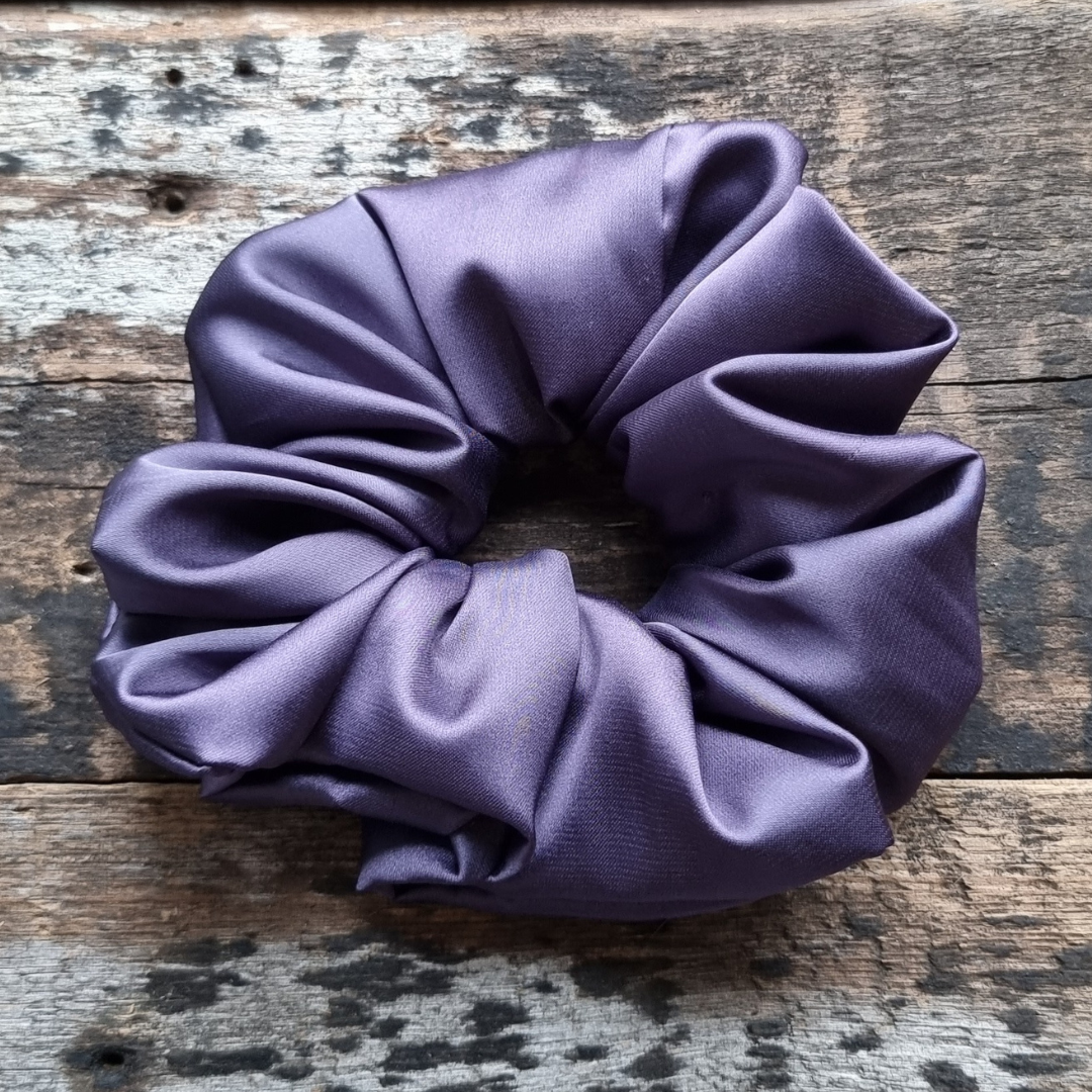 Mulberry Super Soft Slinky Satin Scrunchie | Hair Tie