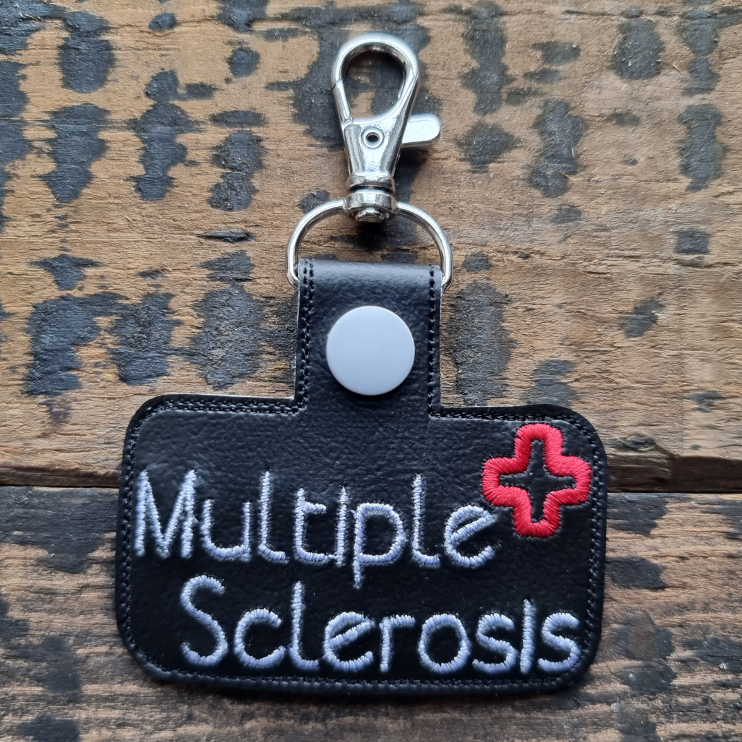 Multiple Sclerosis | Medical Alert Embroidered Keychain