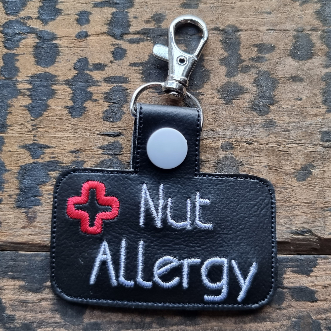 Nut Allergy | Medical Alert Embroidered Keychain