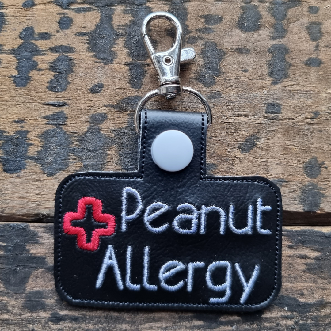 Peanut Allergy | Medical Alert Embroidered Keychain