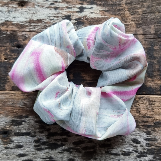 Sage Pastel Tie Dye Super Soft Crepe Scrunchie | Hair Tie