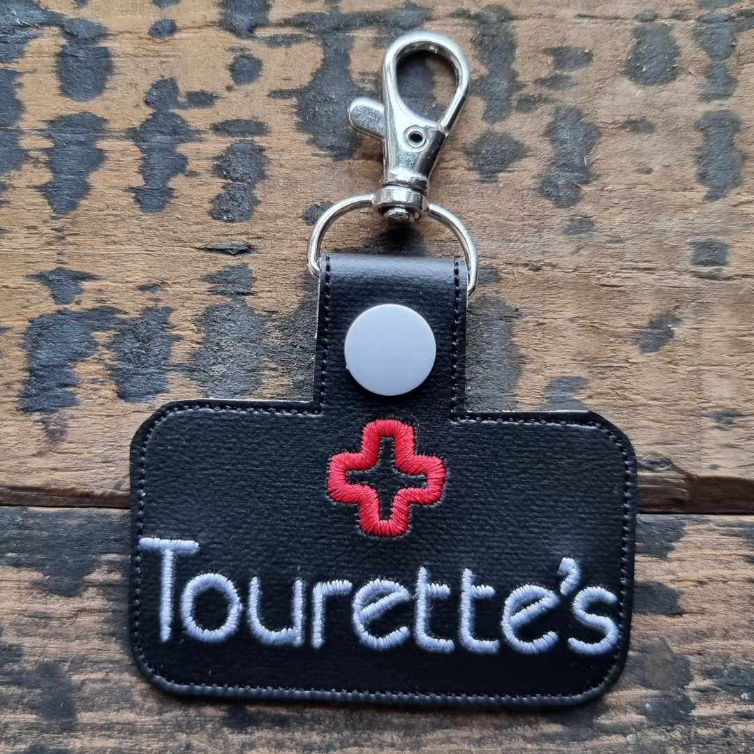 Tourette's | Medical Alert Embroidered Keychain