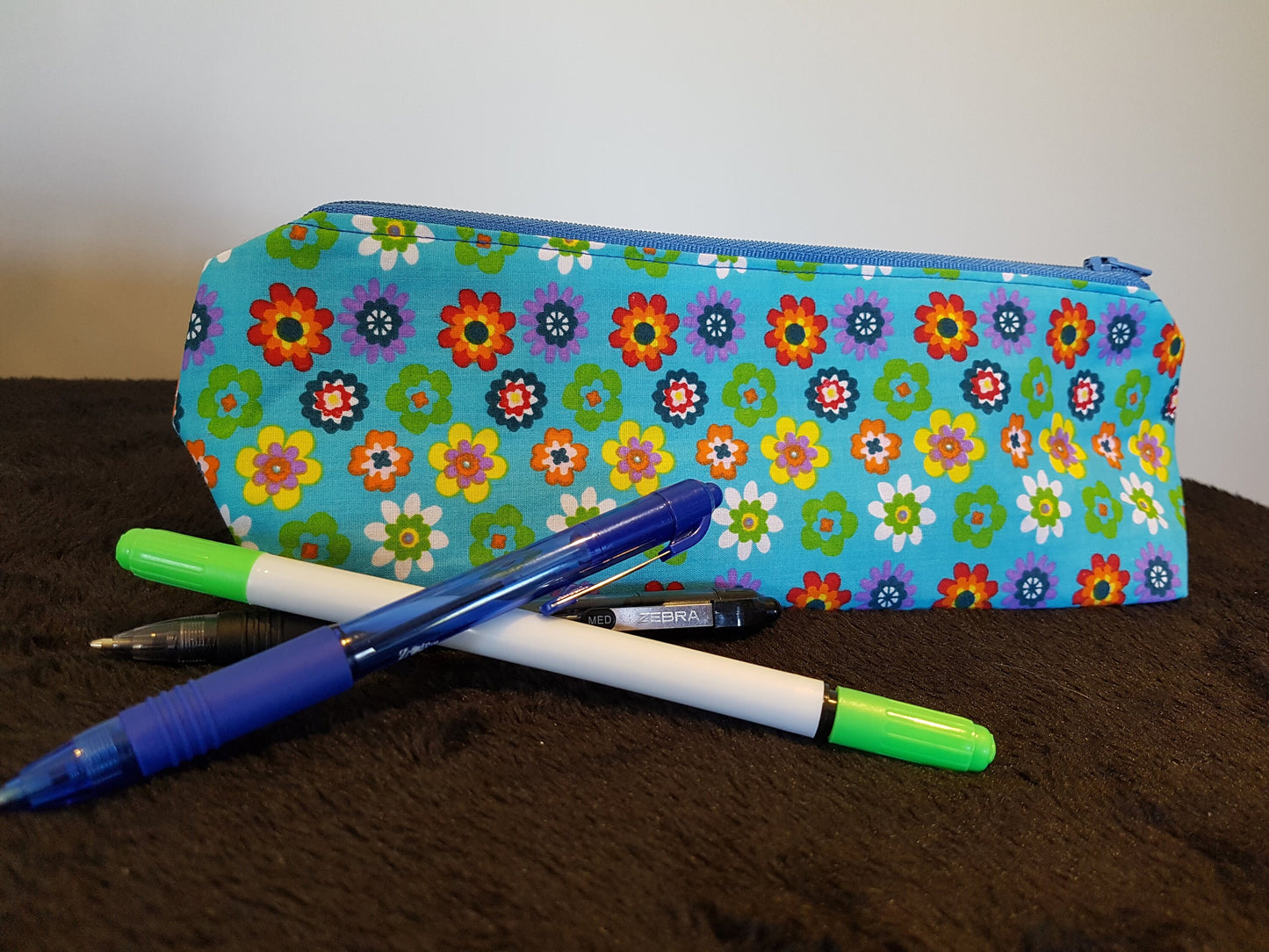 Bright Floral Pencil Case