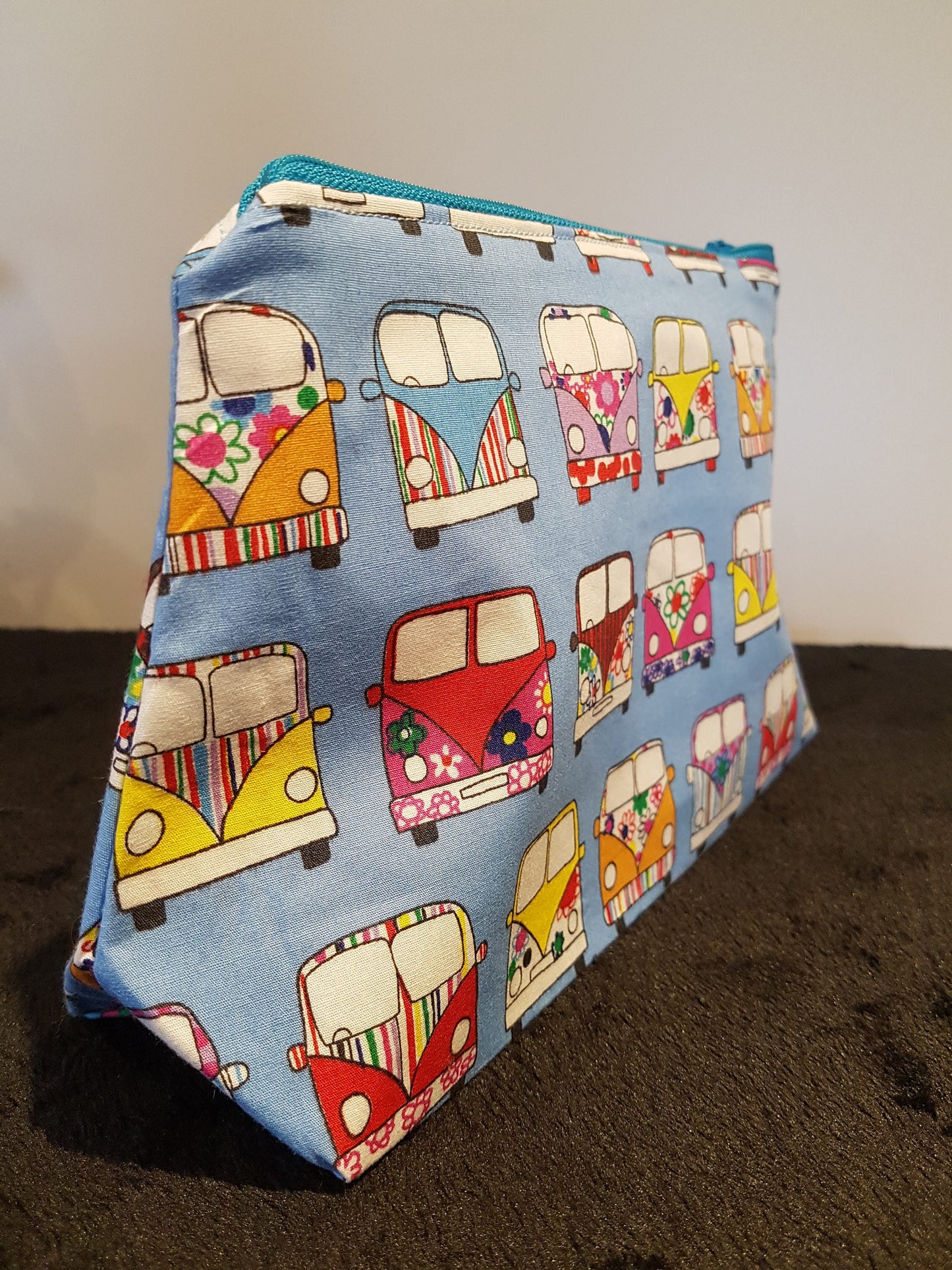 Hippie VW Caravan Pouch Bag | Large Makeup Bag