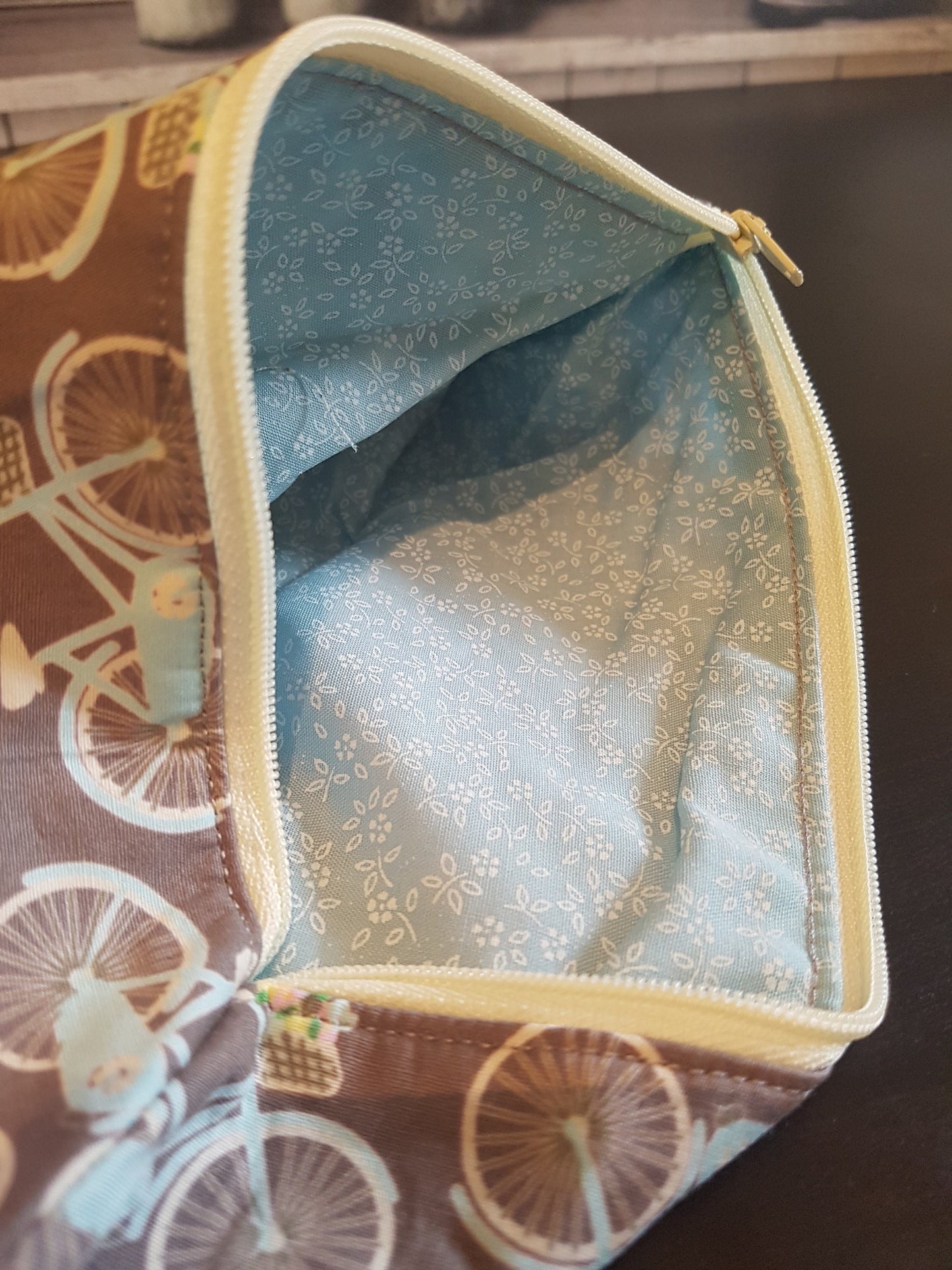 Grey Vintage Bicycle Pencil Case