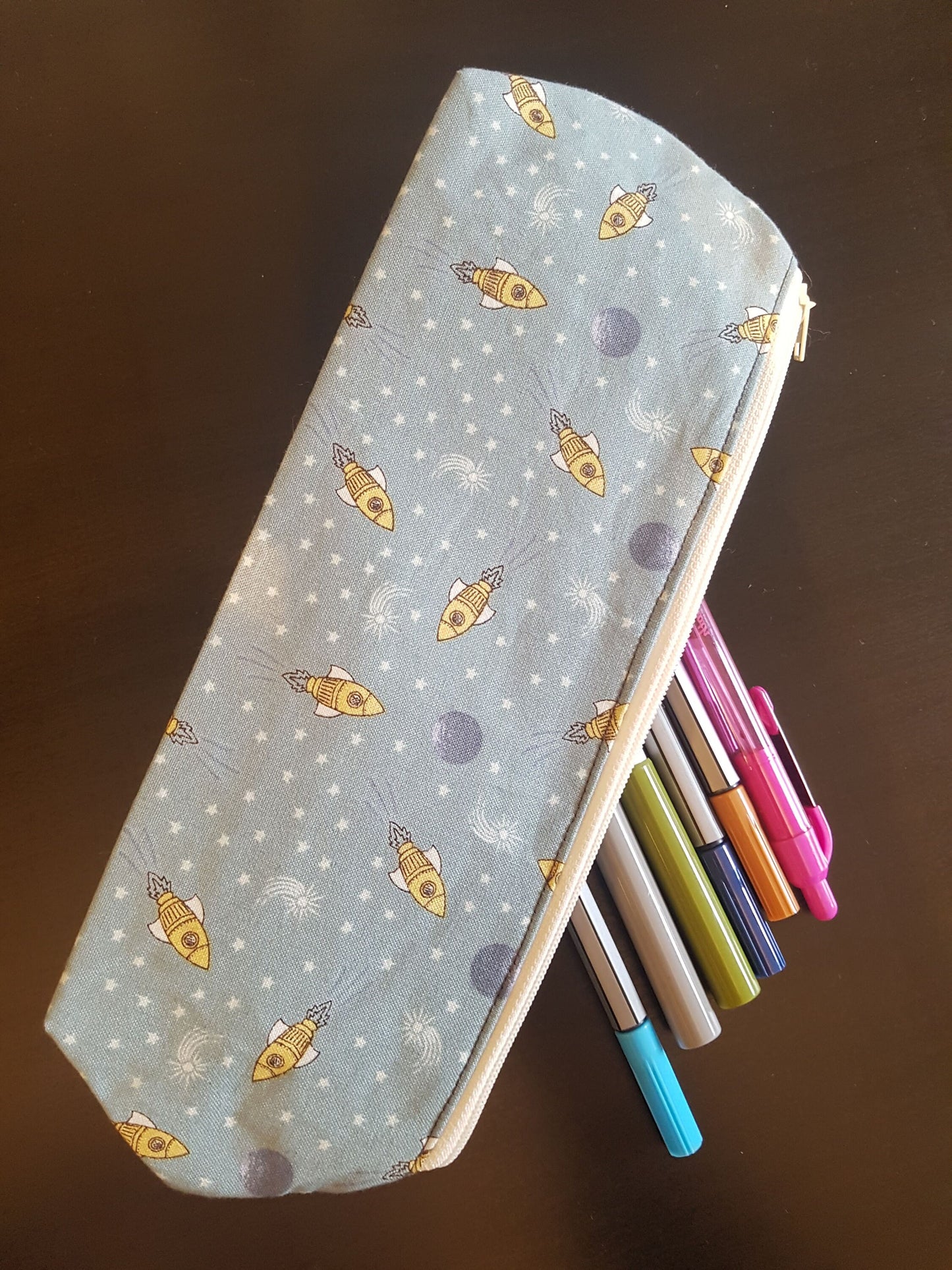 Out of Space Rocket Pencil Case