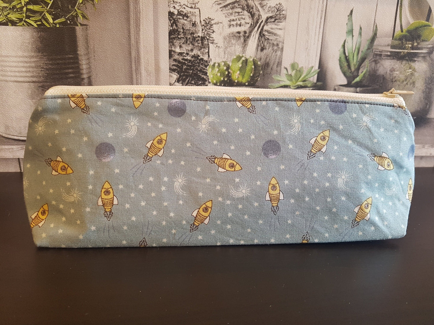 Out of Space Rocket Pencil Case