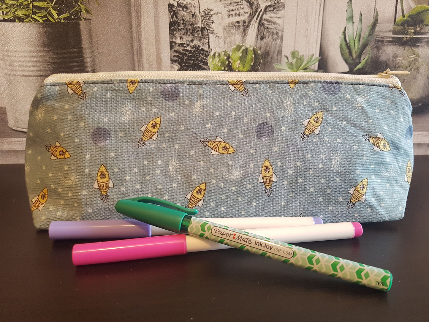 Out of Space Rocket Pencil Case