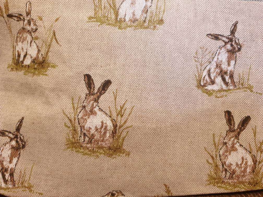 Countryside Rabbit Pouch Bag | Large Makeup Bag