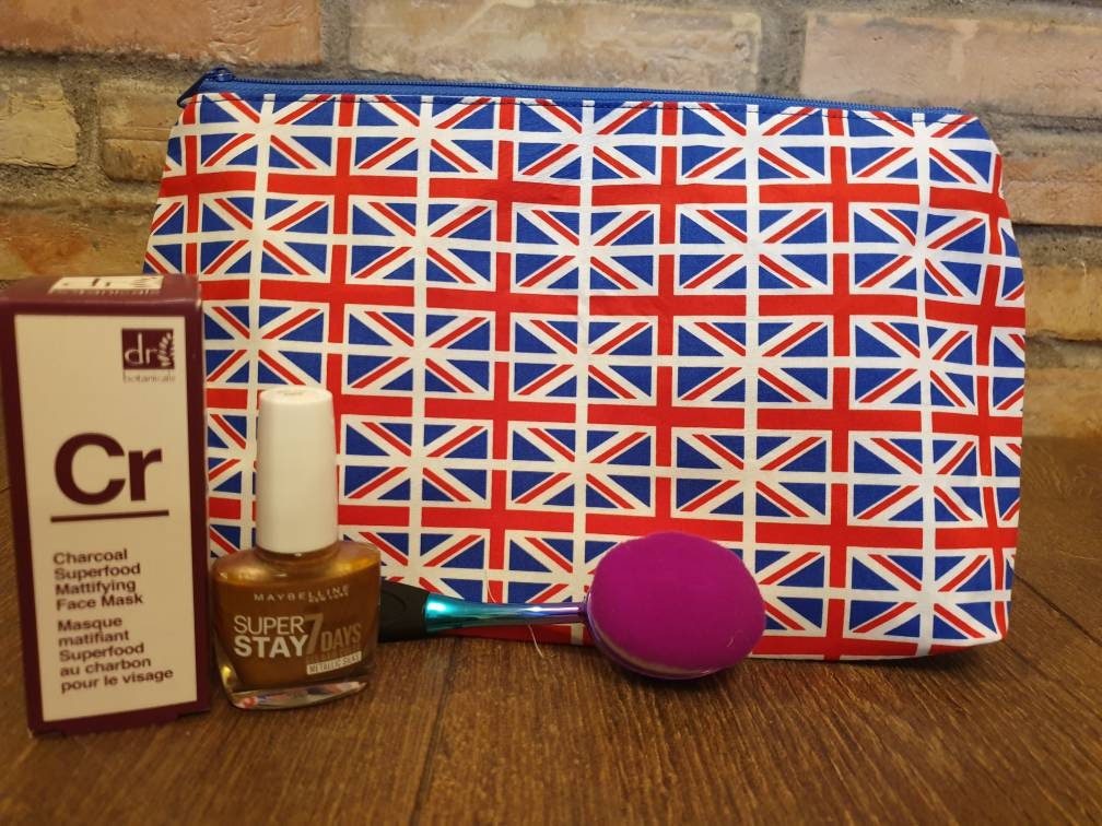 Union Jack Flag Pouch Bag | Large Makeup Bag