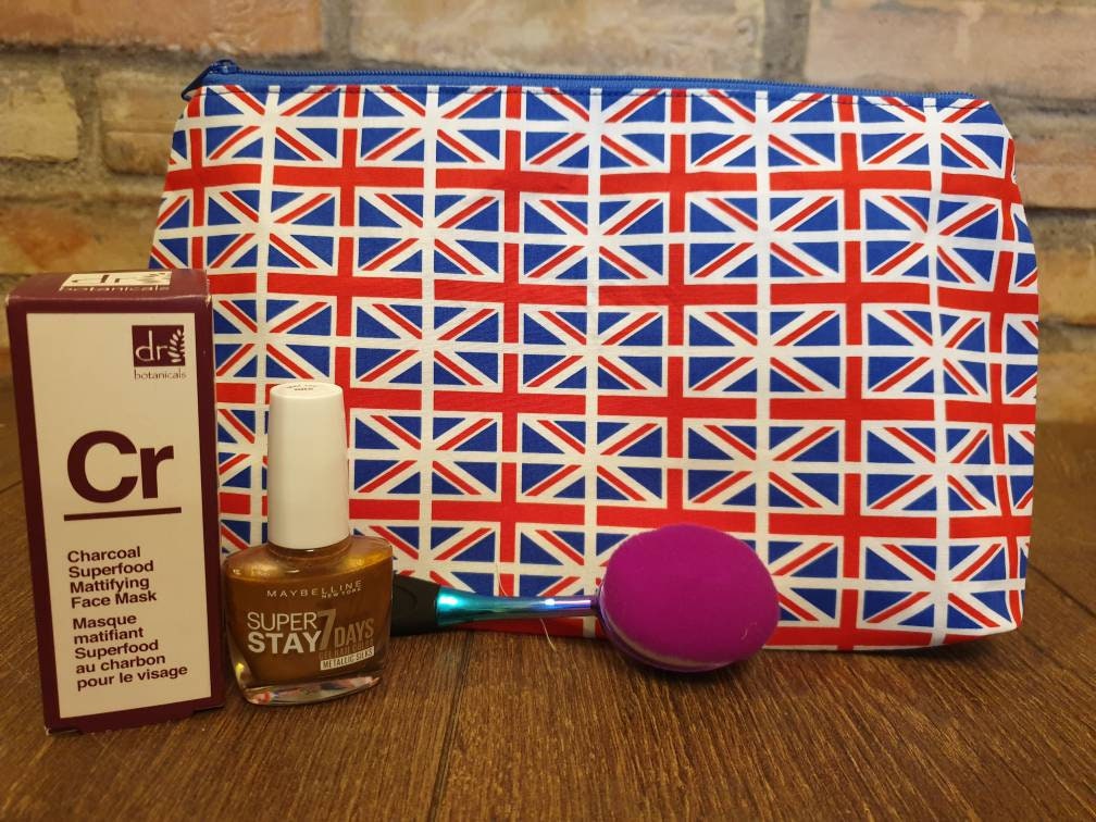 Union Jack Flag Pouch Bag | Large Makeup Bag