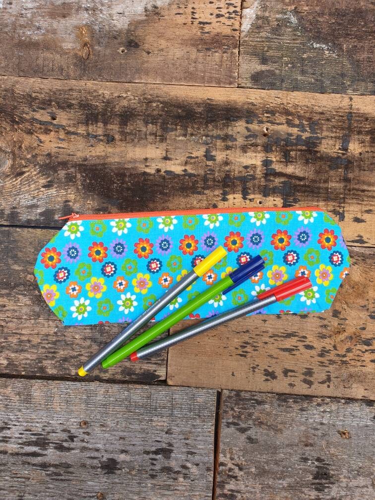 Bright Floral Pencil Case