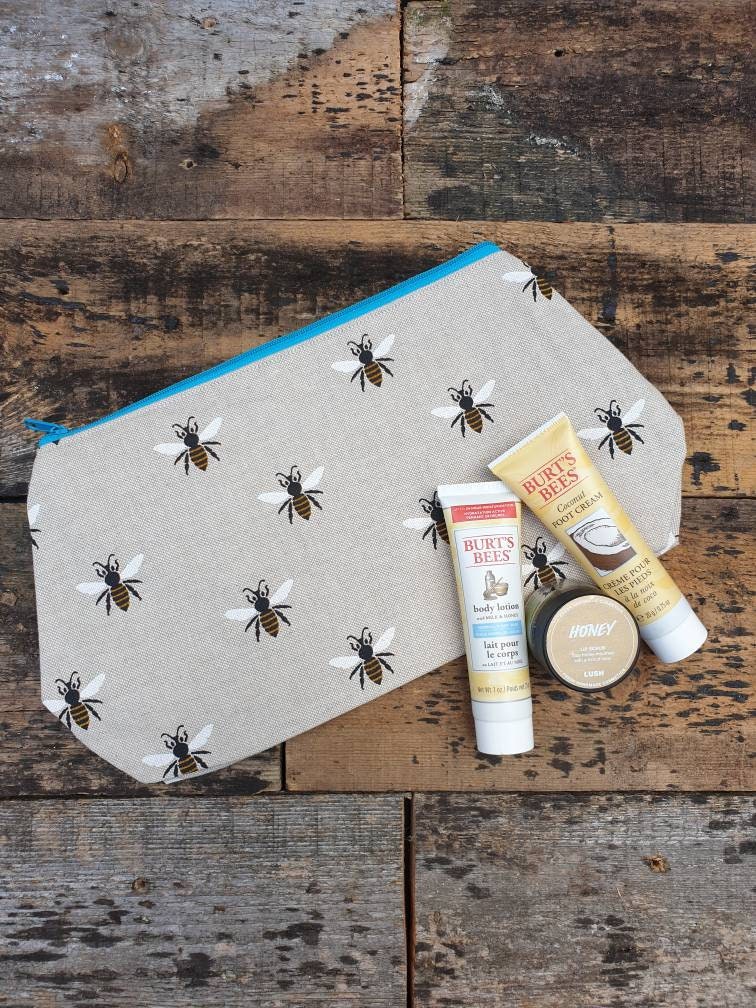 Bumble Bee Pouch Bag | Large Makeup Bag