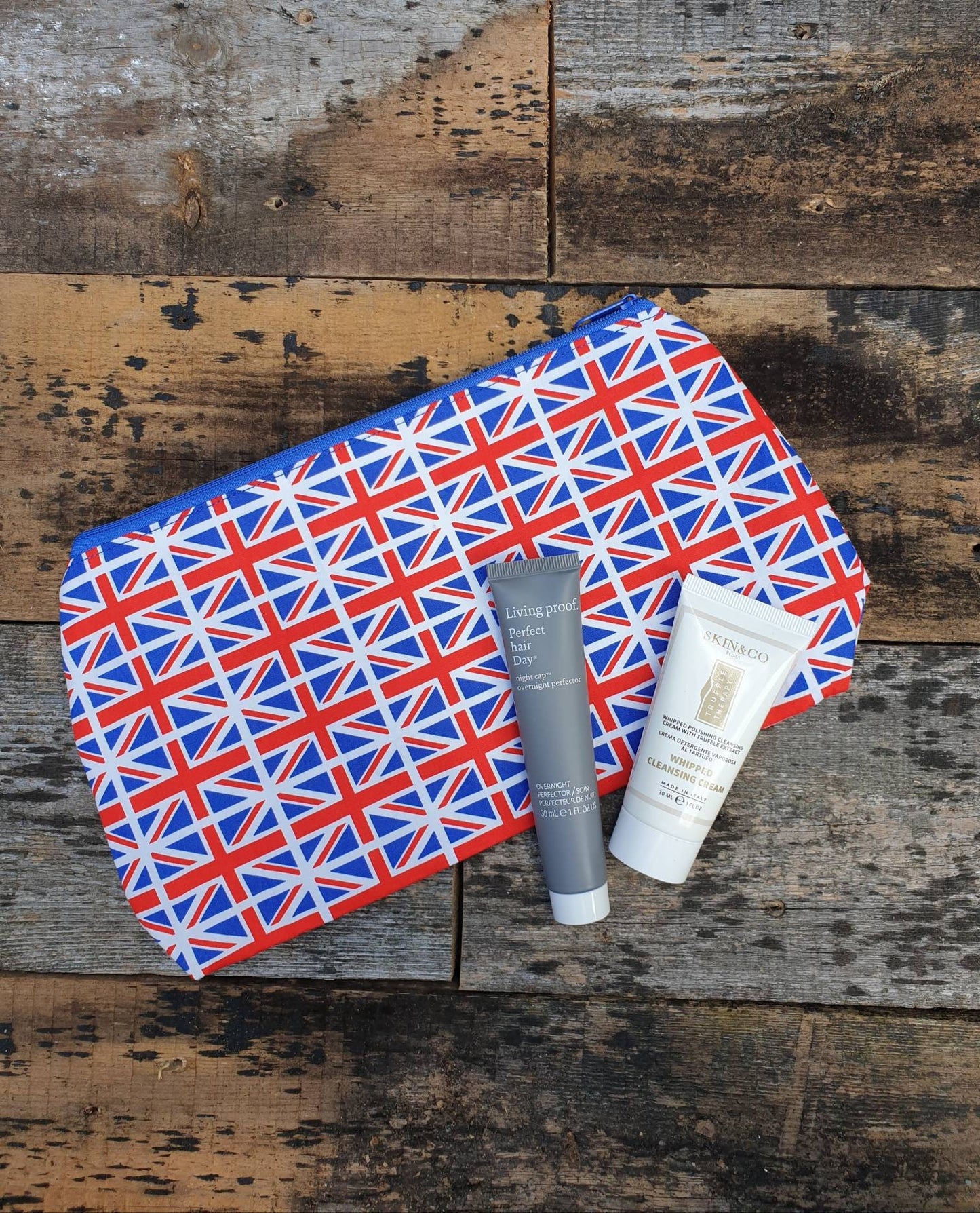 Union Jack Flag Pouch Bag | Large Makeup Bag