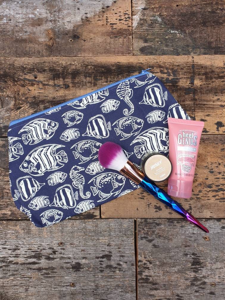 Glow in the Dark Under The Sea Pouch Bag | Large Makeup Bag