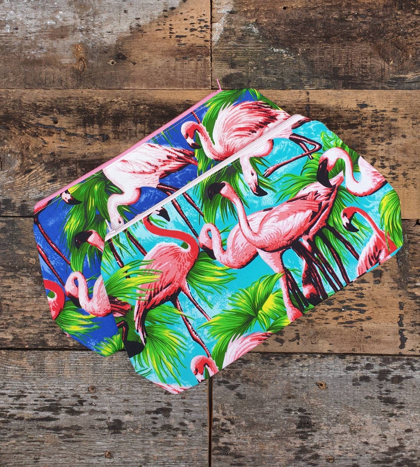 Flamingo Zipper Pouch Bag | Large Makeup Bag