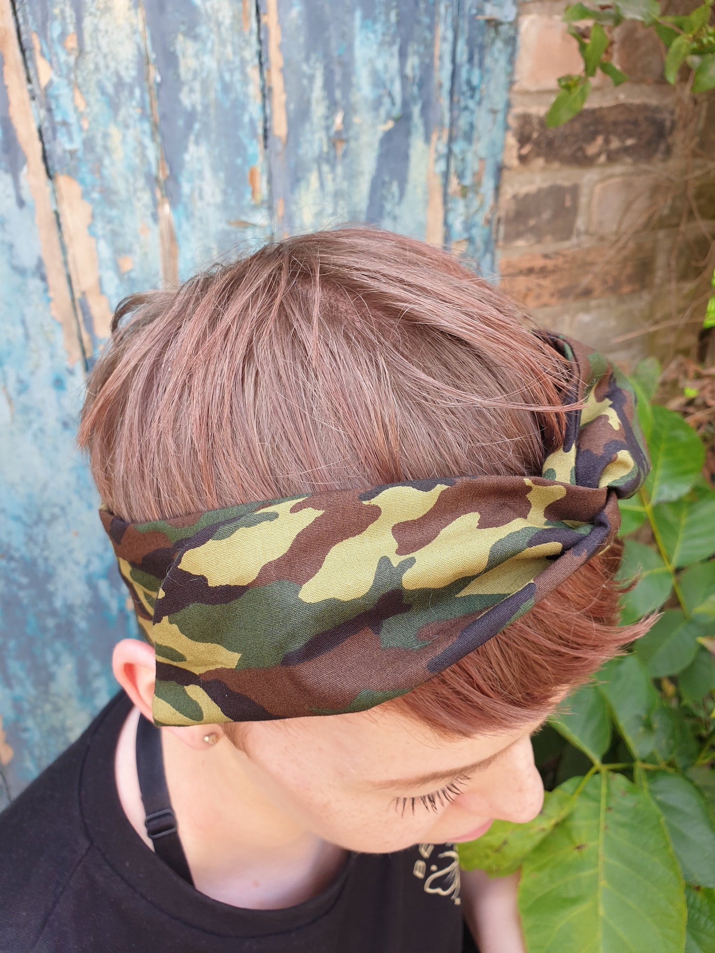 Green Camo Wired Headband