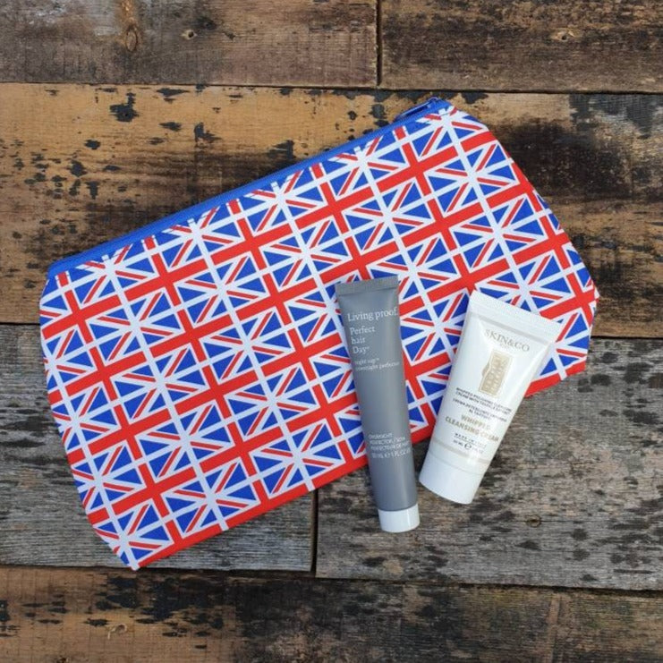 Union Jack Flag Pouch Bag | Large Makeup Bag