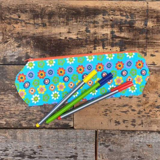 Bright Floral Pencil Case