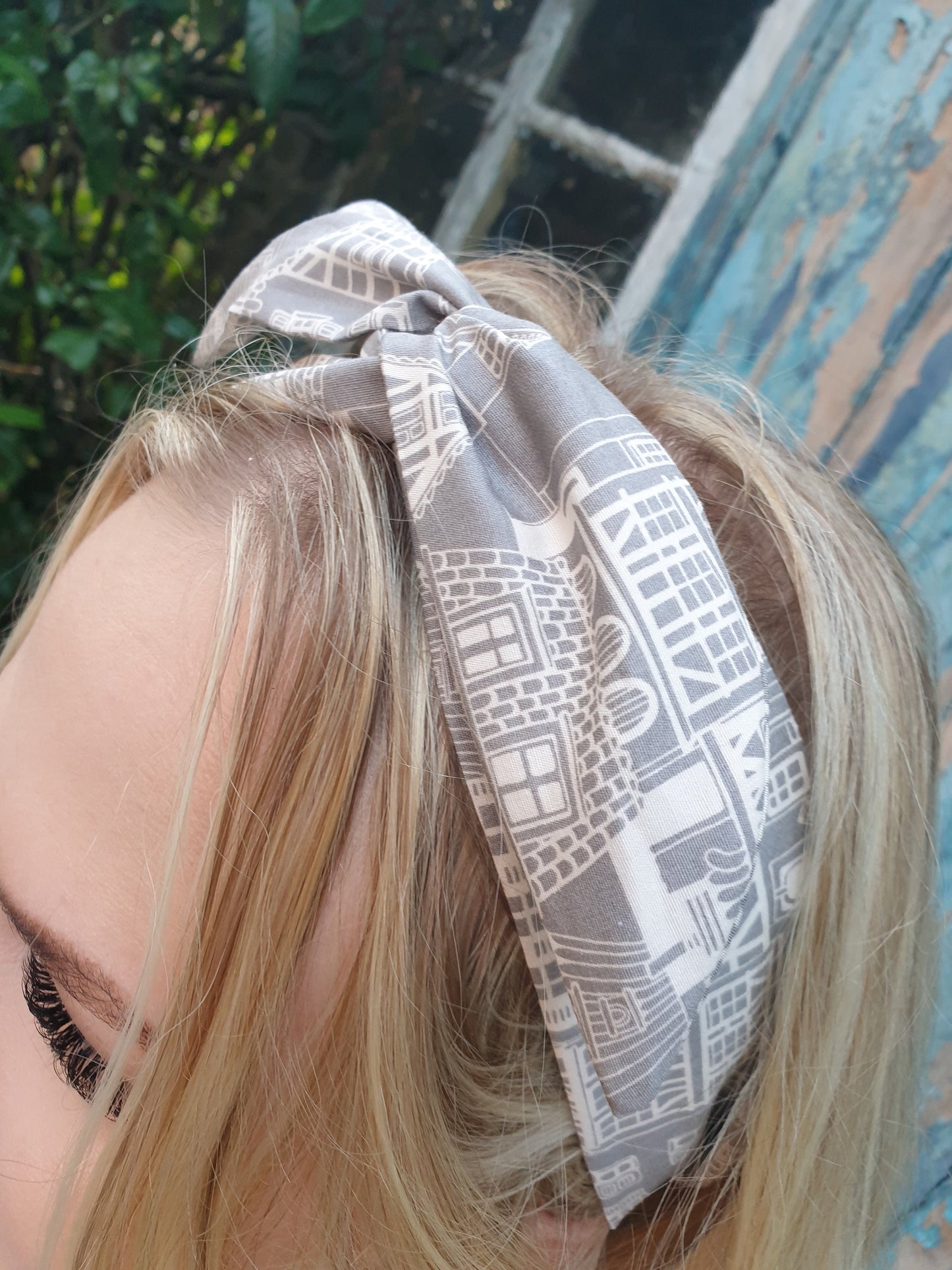 Grey Architectural Wired Headband