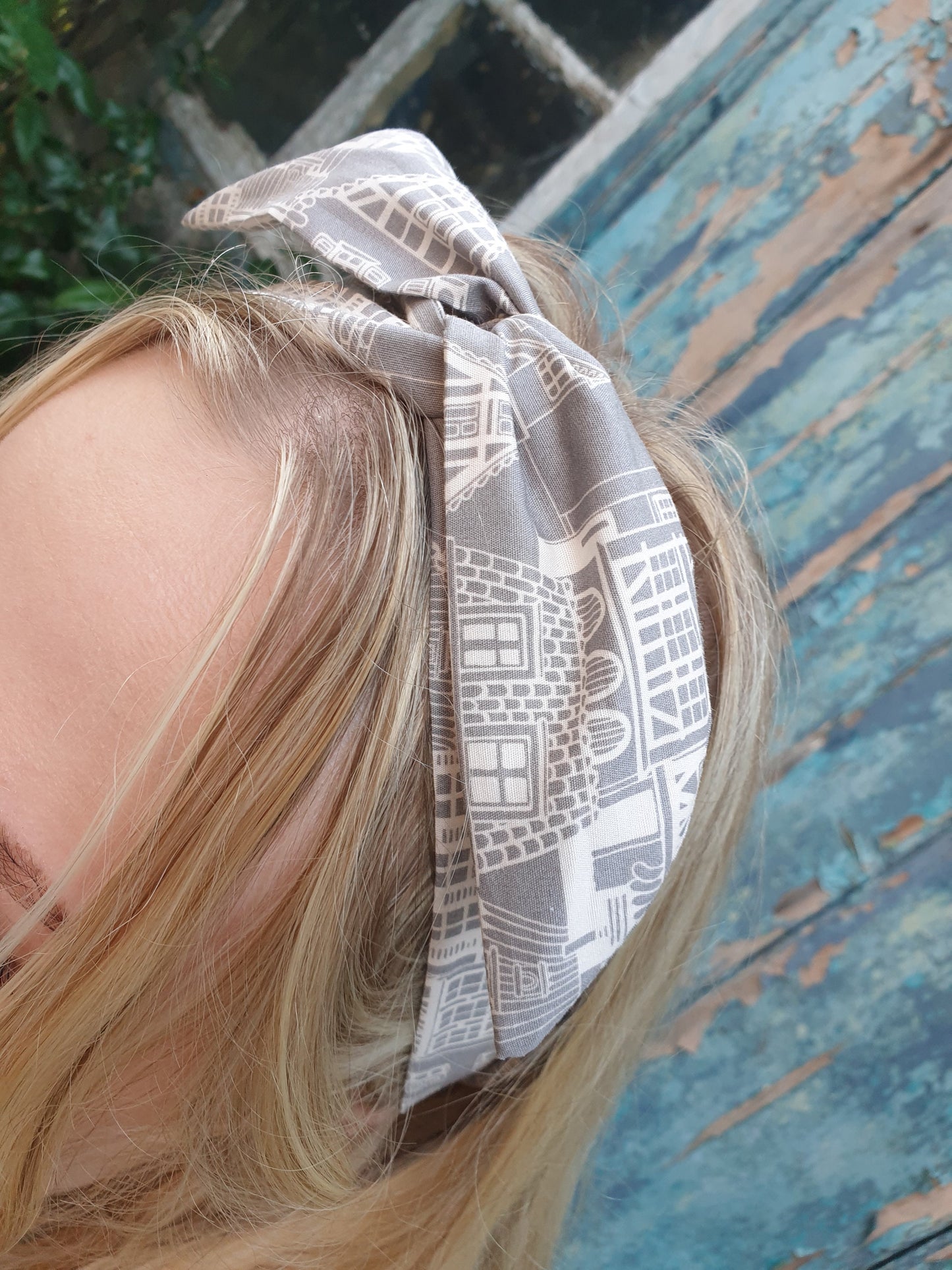 Grey Architectural Wired Headband