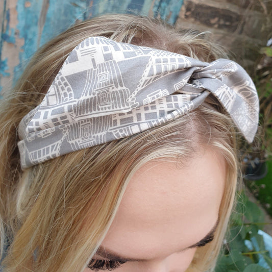 Grey Architectural Wired Headband