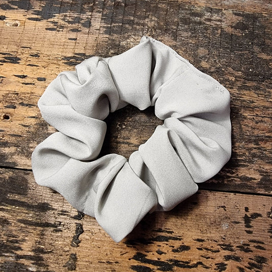 Light Grey Super Soft Crepe Scrunchie | Hair Tie