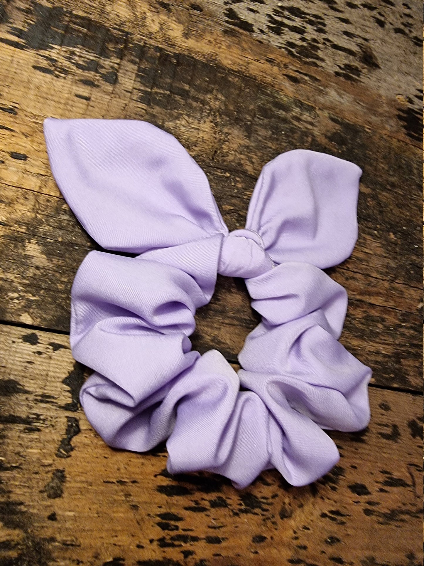 Lilac Super Soft Crepe Bow Scrunchie | Removeable Bow