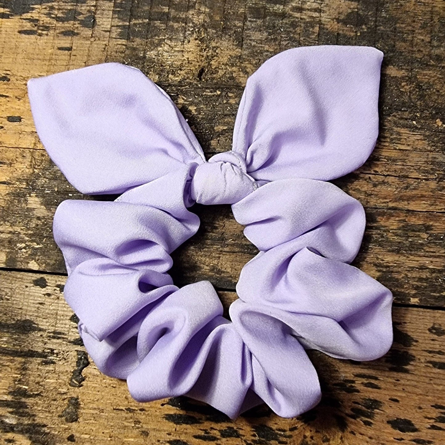 Lilac Super Soft Crepe Bow Scrunchie | Removeable Bow