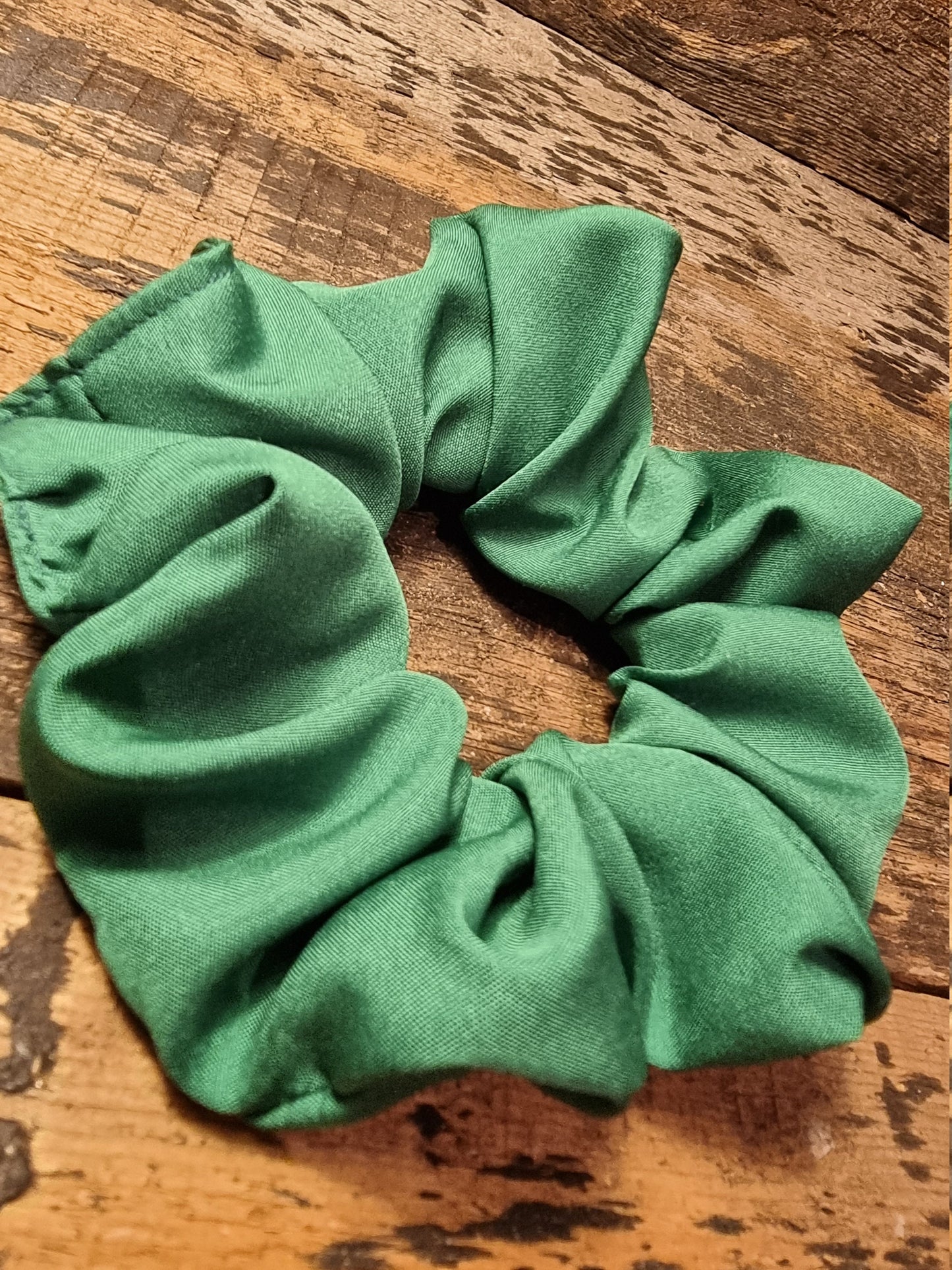 Forest Green Super Soft Crepe Scrunchie | Hair Tie