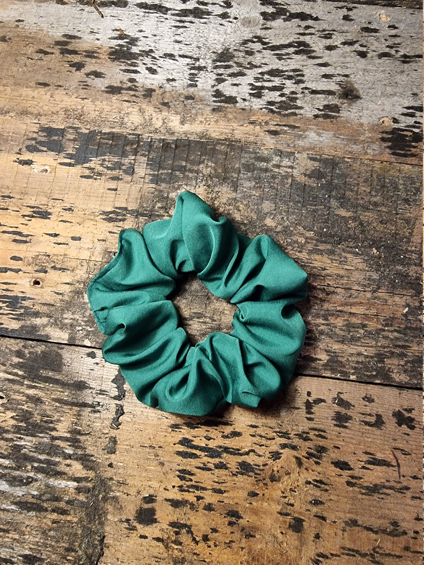 Forest Green Super Soft Crepe Scrunchie | Hair Tie