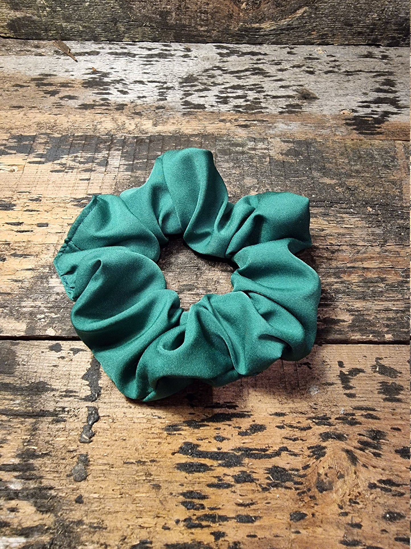 Forest Green Super Soft Crepe Scrunchie | Hair Tie