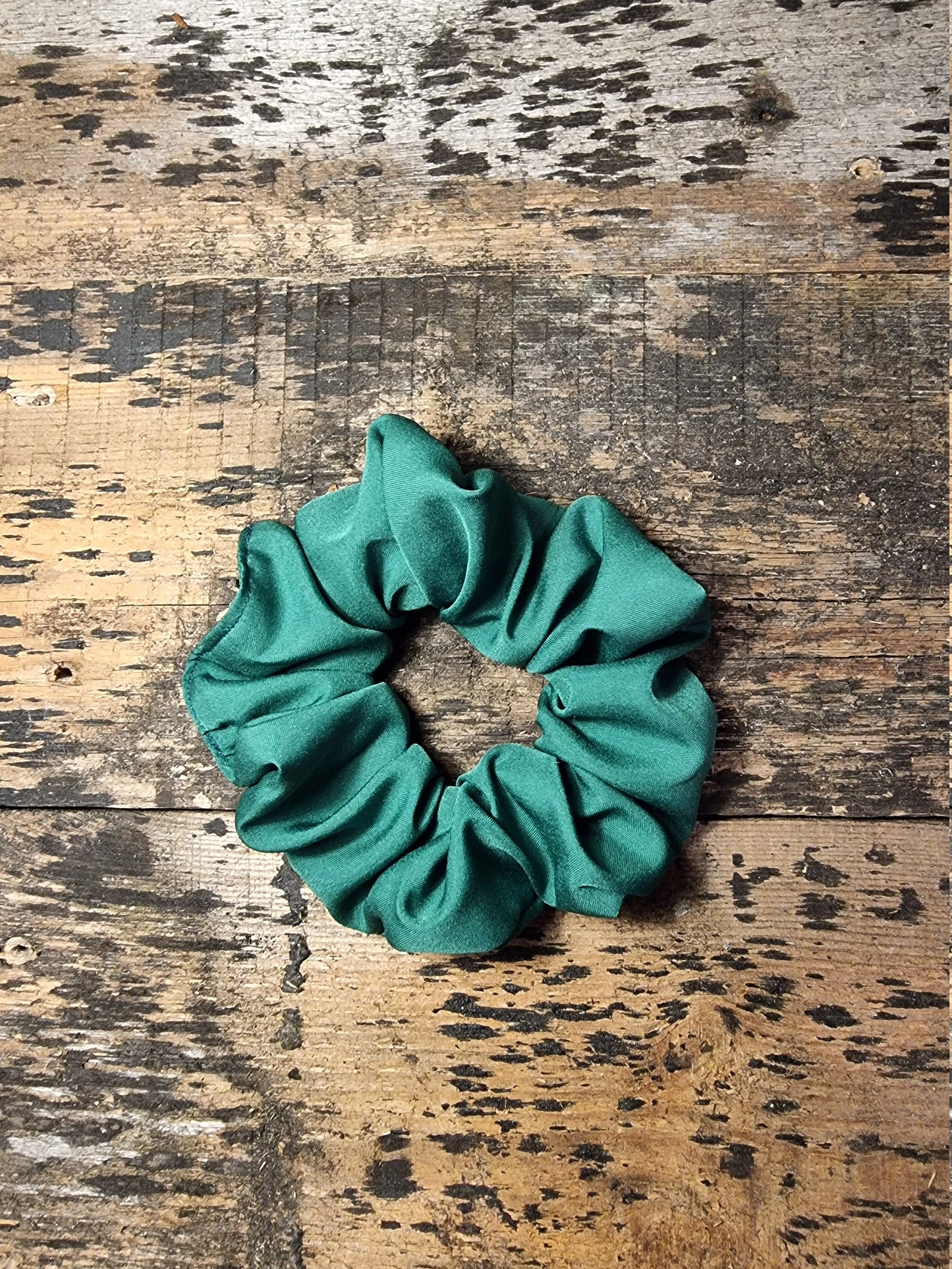 Forest Green Super Soft Crepe Scrunchie | Hair Tie