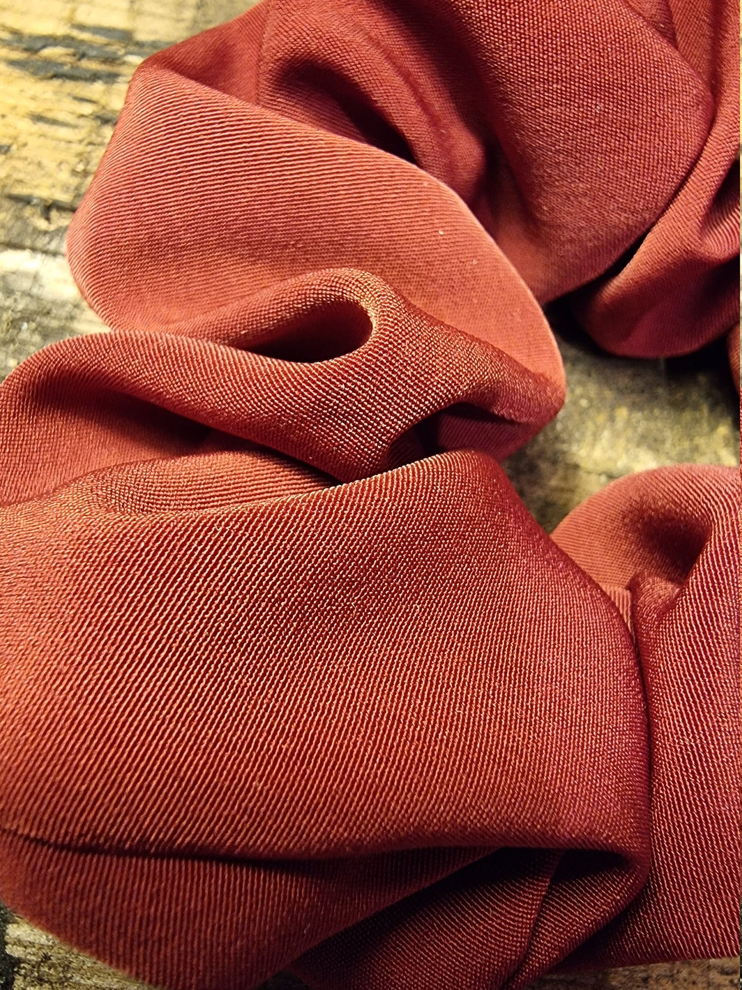 Burgundy Super Soft Crepe Scrunchie