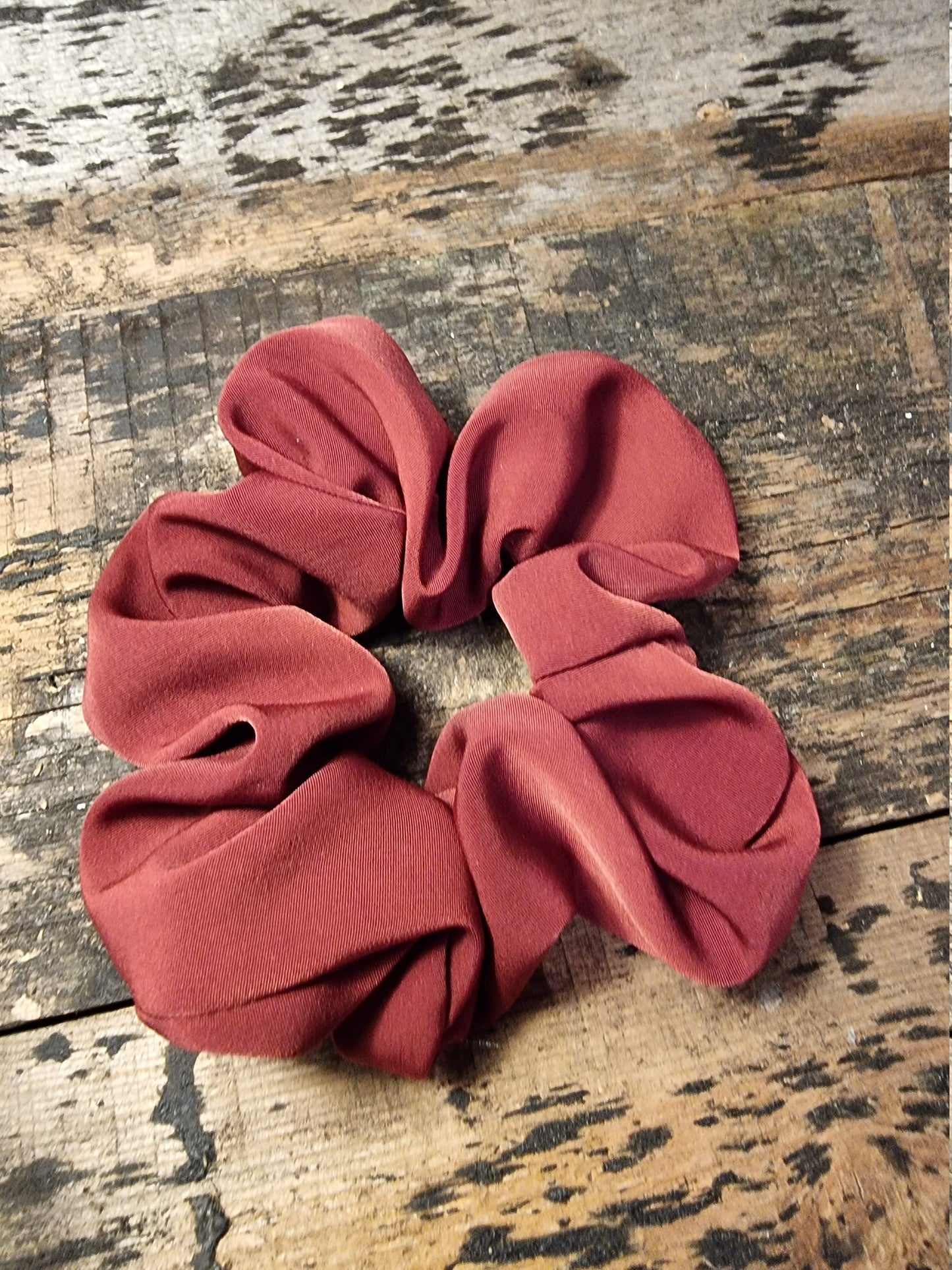 Burgundy Super Soft Crepe Scrunchie