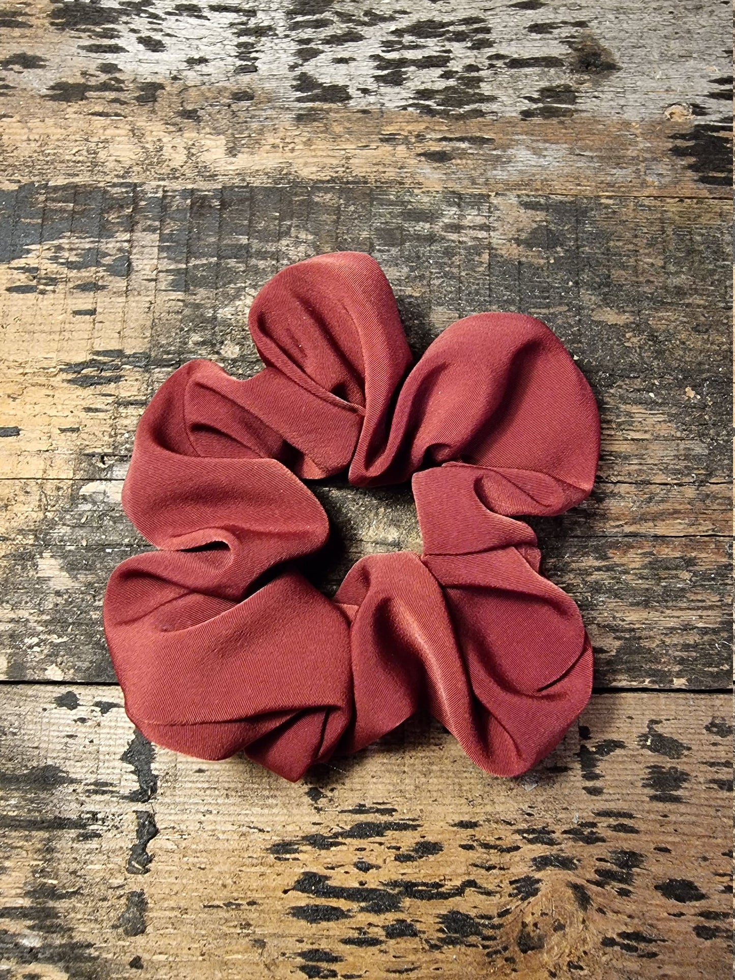 Burgundy Super Soft Crepe Scrunchie