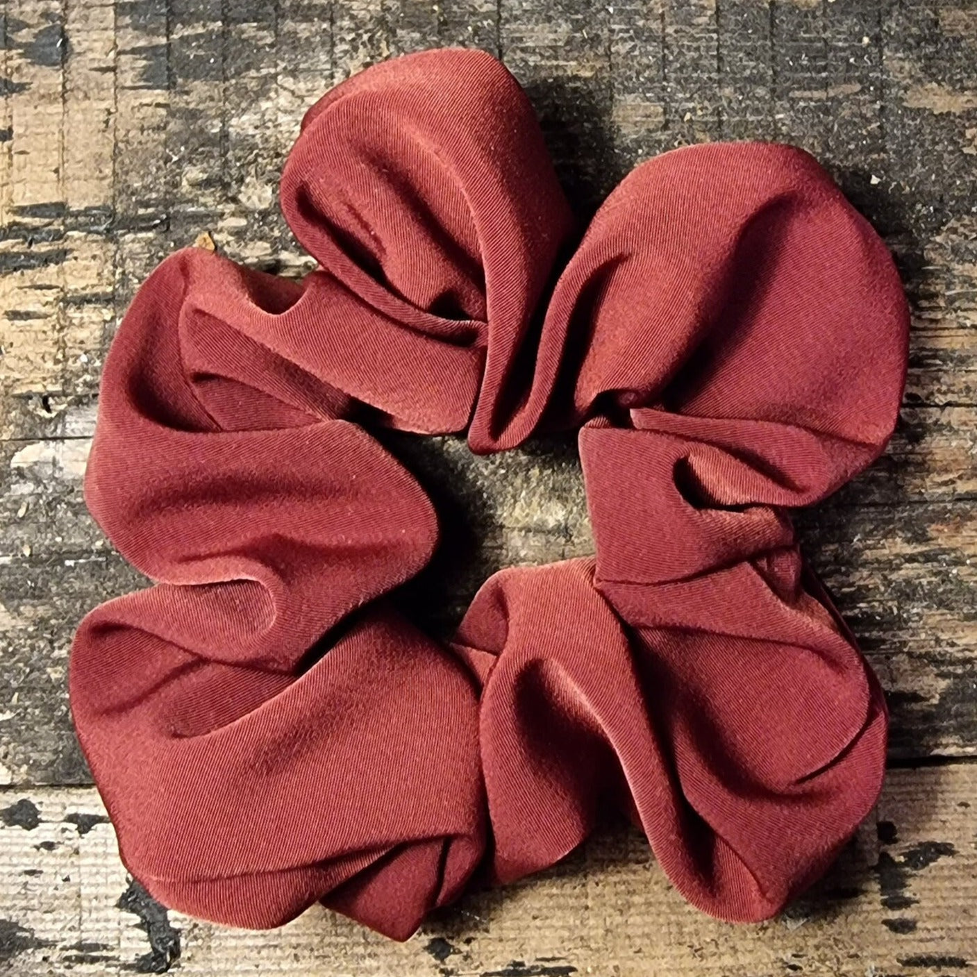 Burgundy Super Soft Crepe Scrunchie