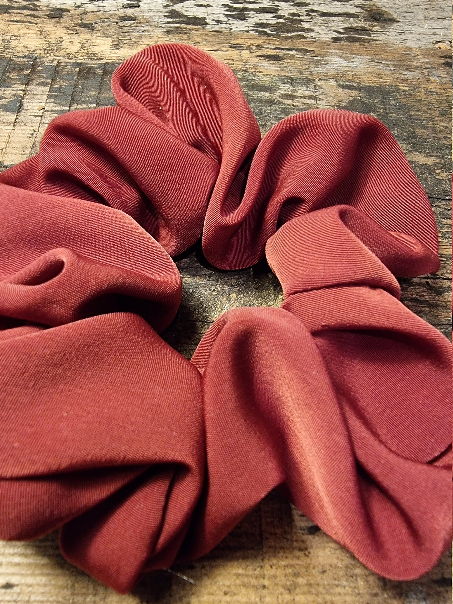 Burgundy Super Soft Crepe Bow Scrunchie | Removeable Bow