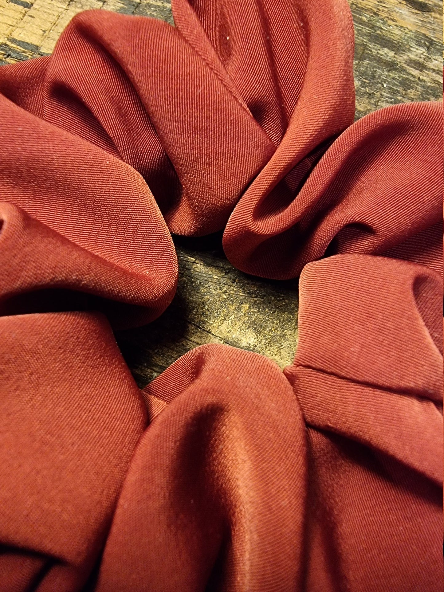 Burgundy Super Soft Crepe Bow Scrunchie | Removeable Bow