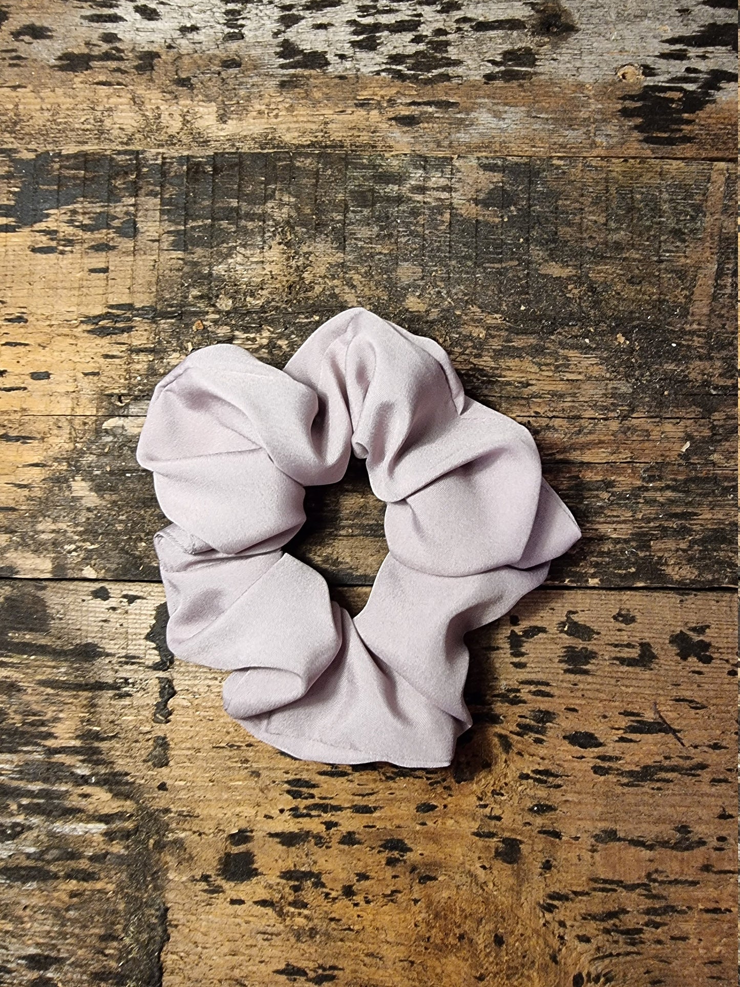 Dusty Pale Pink Super Soft Crepe Scrunchie | Hair Tie