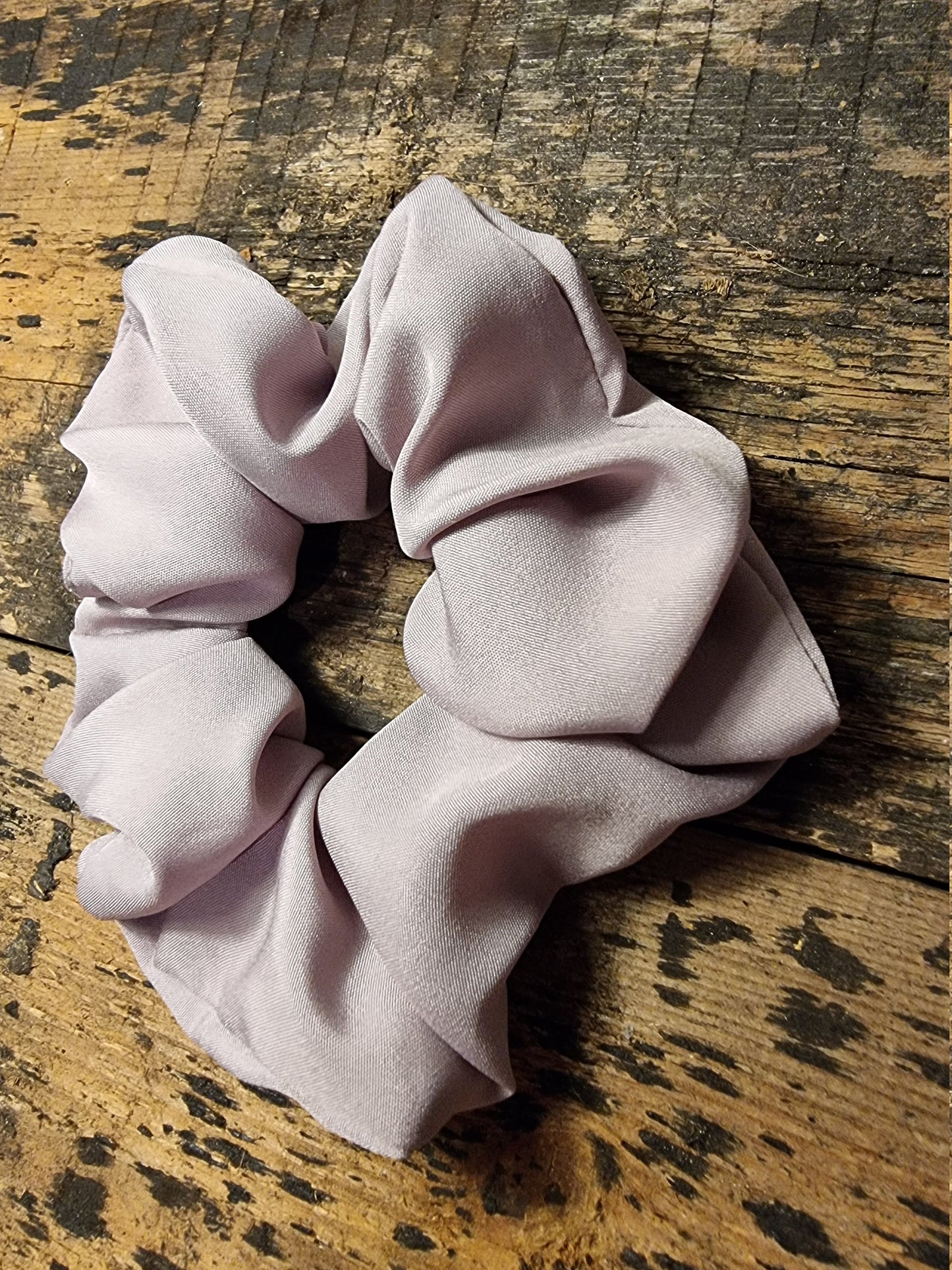 Dusty Pale Pink Super Soft Crepe Scrunchie | Hair Tie