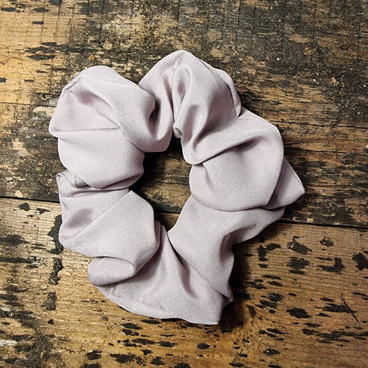 Dusty Pale Pink Super Soft Crepe Scrunchie | Hair Tie