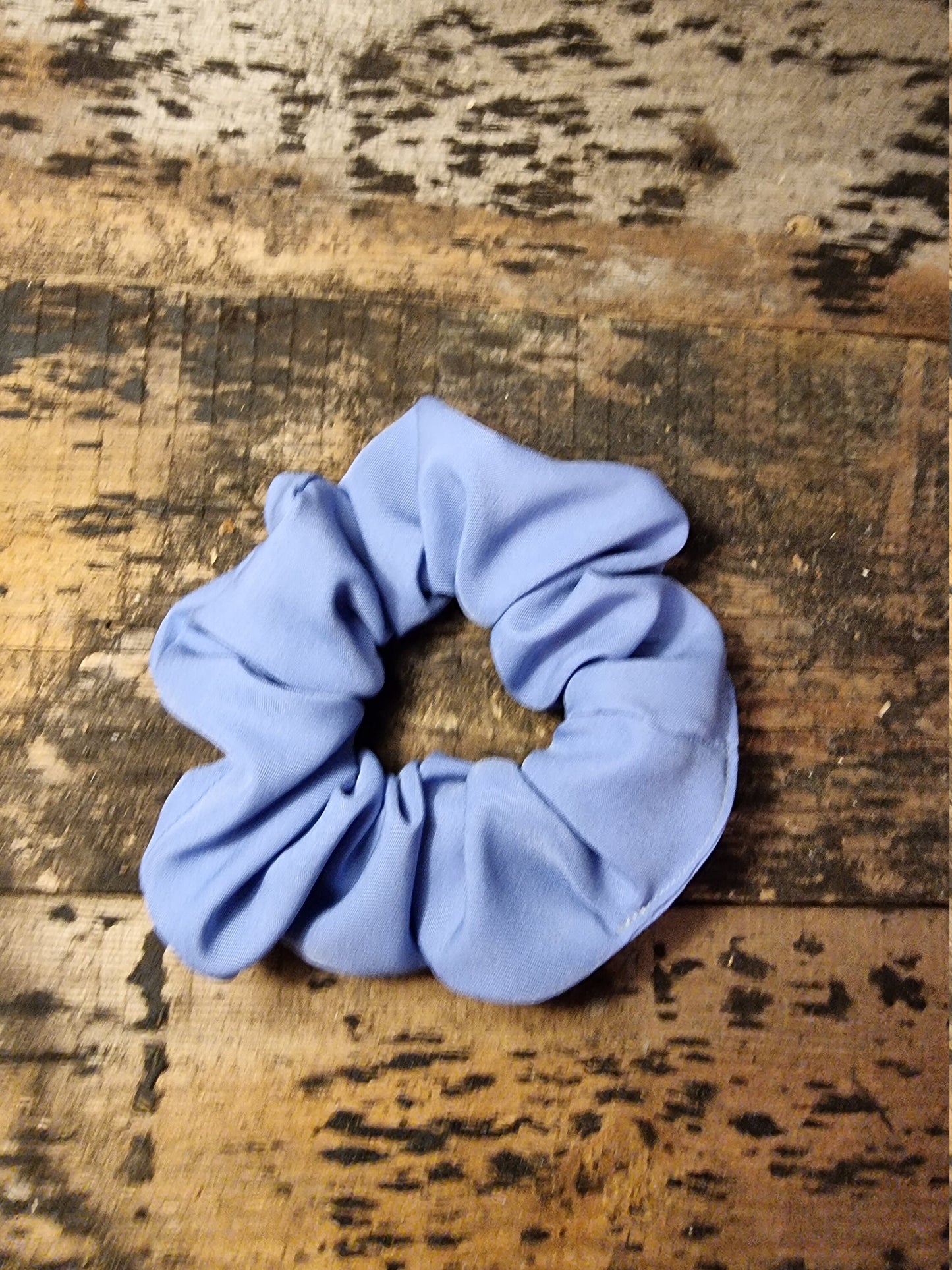 Pale China Blue Super Soft Crepe Scrunchie | Hair Tie