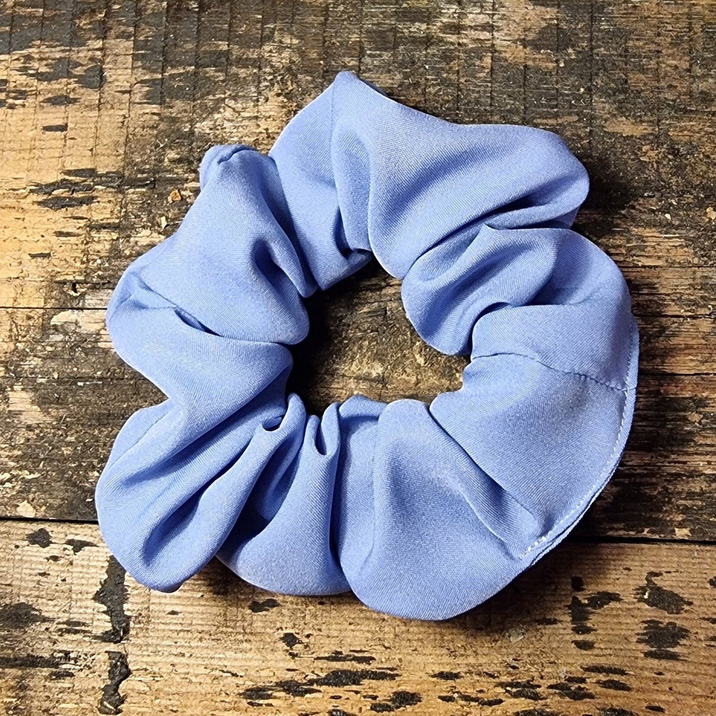 Pale China Blue Super Soft Crepe Scrunchie | Hair Tie