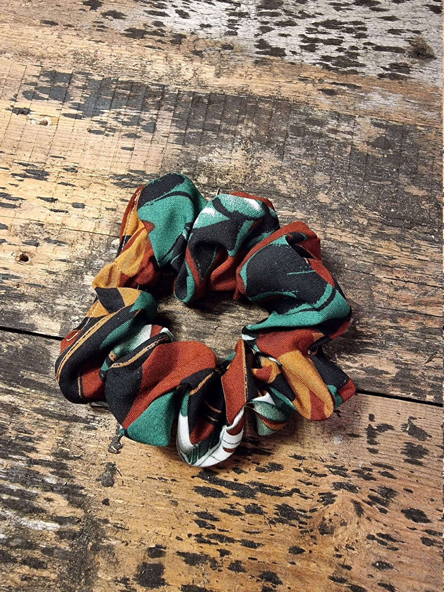 Monstera Leaf Soft Viscose Scrunchie | Hair Tie